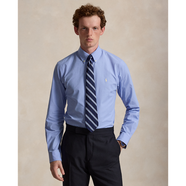 Custom Fit Stretch Poplin Shirt 