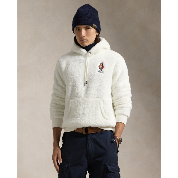 Ralph lauren cream hoodie sale