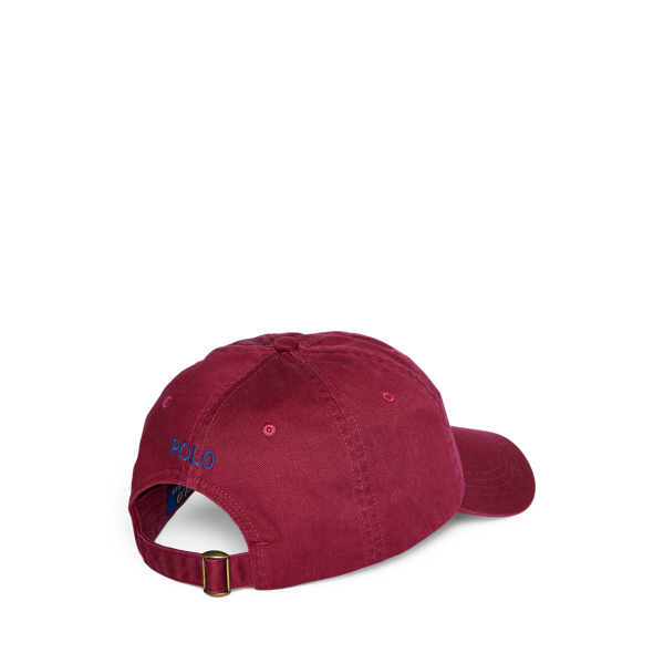 Bawełniana czapka z daszkiem typu chino Polo Ralph Lauren w Classic Wine 2