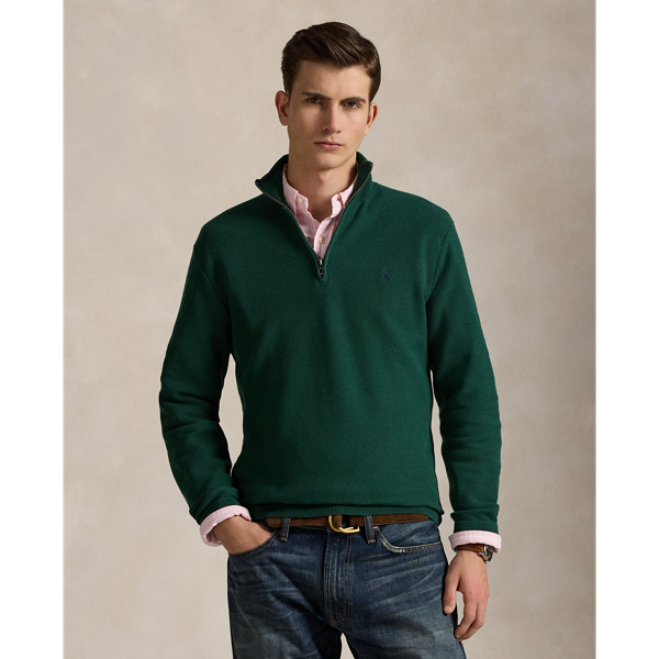 Pullover aus Baumwollpiqué