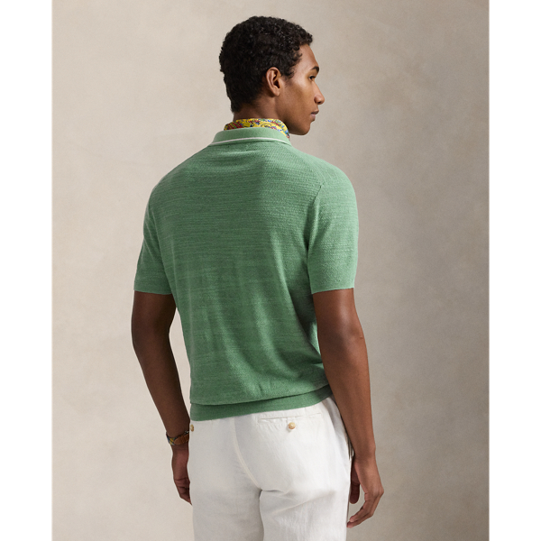 ★POLO RALPH LAUREN★ Textured Cotton Linen Shirt SweaterBri TEXTURED COTTON-LINEN SWEATER SHIRT – NRML