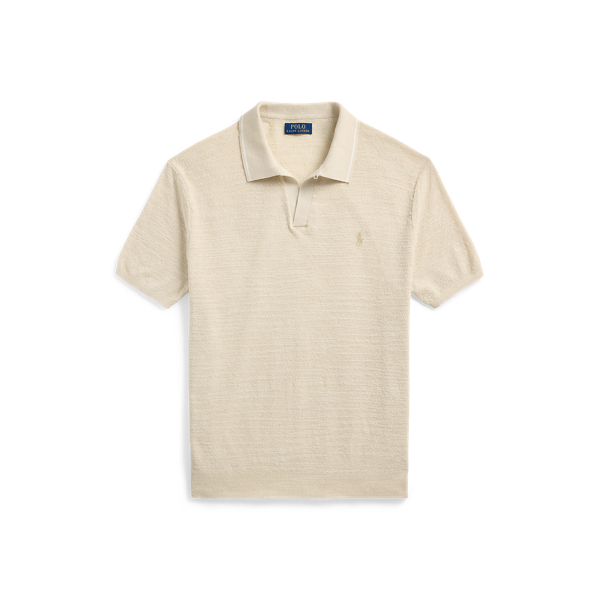 ★★POLO RALPH LAUREN★★ Textured Cotton Linen Shirt Sweate Textured Cotton-Linen Sweater
