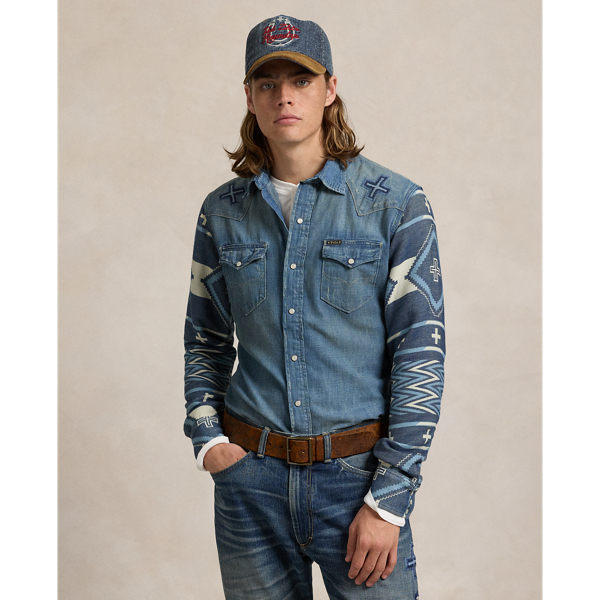 Ralph lauren denim shirt mens on sale