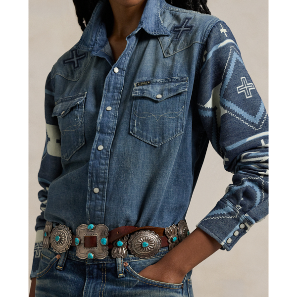 Sayres PRL x Naiomi Glasses Western Shirt Polo Ralph Lauren 9