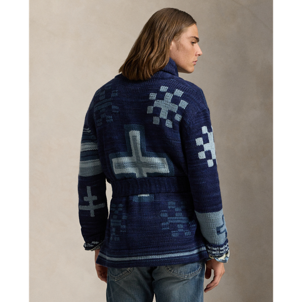 Navy Multi Combo PRL x Naiomi Glasses Wrap Cardigan Polo Ralph Lauren 5