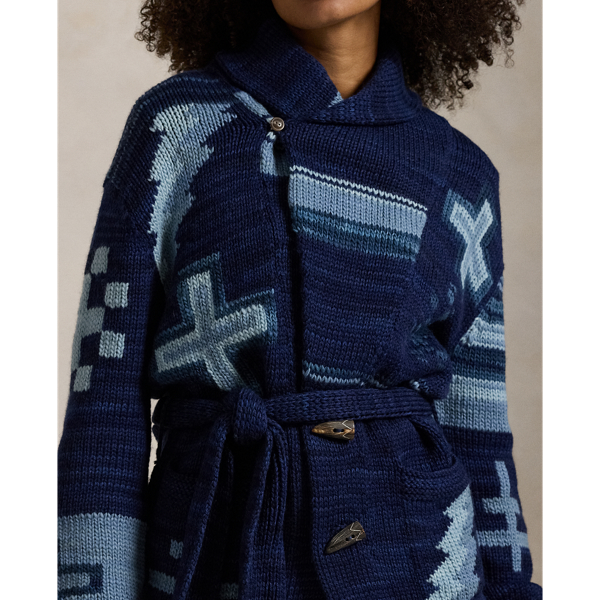 Navy Multi Combo PRL x Naiomi Glasses Wrap Cardigan Polo Ralph Lauren 9
