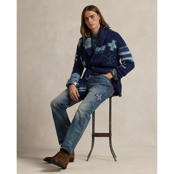 Navy Multi Combo PRL x Naiomi Glasses Wrap Cardigan Polo Ralph Lauren 10