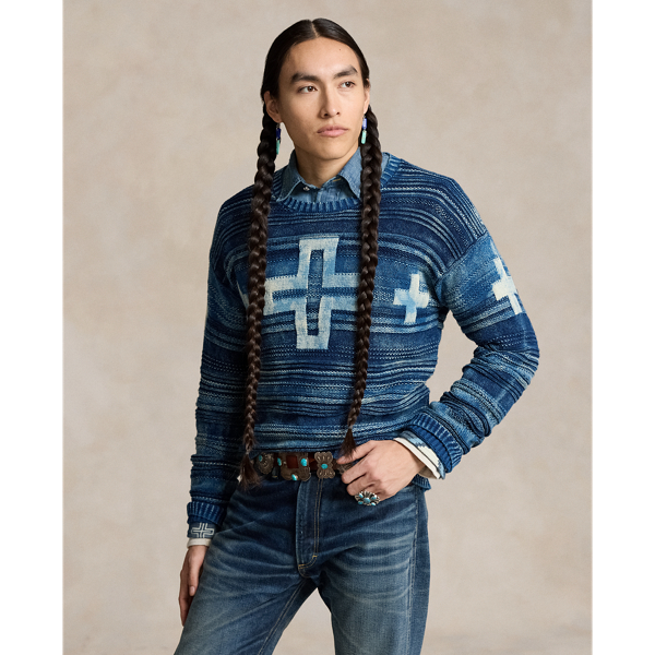 Indigo Combo PRL x Naiomi Glasses Cotton Jumper Polo Ralph Lauren 4