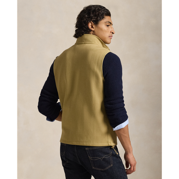 Double-Knit Mockneck Vest