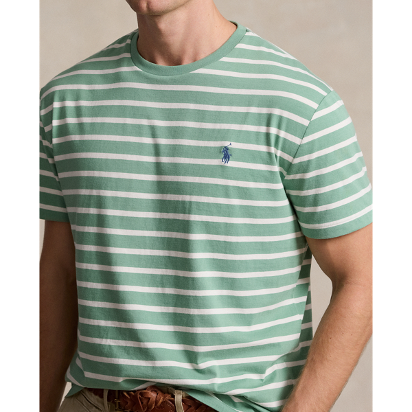 Faded Mint/Nevis Classic Fit Striped Jersey T-Shirt Polo Ralph Lauren 6