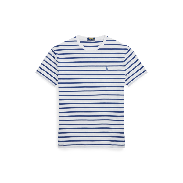 【関税&送料込】Polo Ralph Lauren Cotton Striped T-Shirt Wit Striped Cotton Jersey T-Shirt
