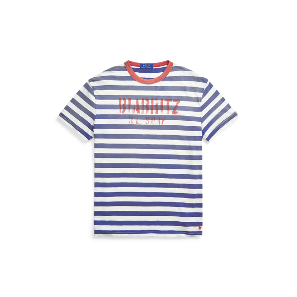 T-shirt ray&eacute; Classic Fit en jersey