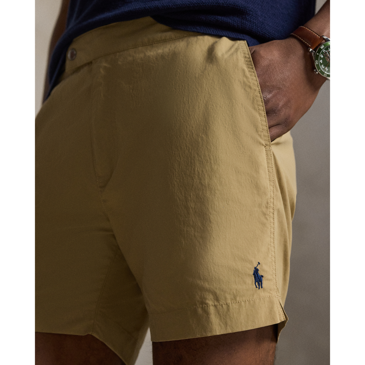 Мужские плавки-шорты Ralph Lauren Monaco 5.75 дюйма, цвет: Рыжевато-коричневый — фото 3