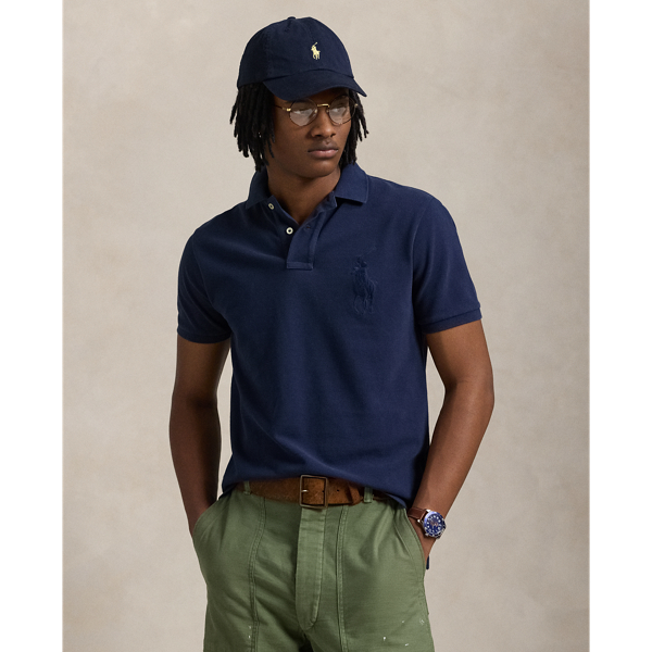 Classic Fit Big Pony Mesh Polo Shirt