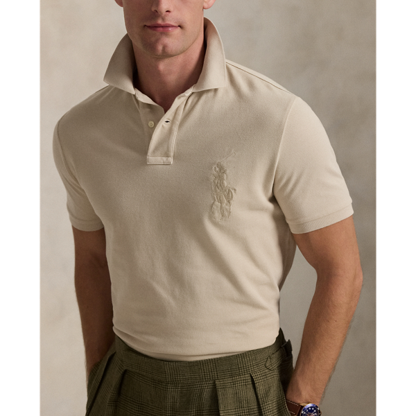 Classic Fit Big Pony Mesh Polo Shirt