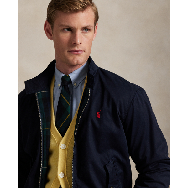 College Navy Twill Jacket Polo Ralph Lauren 6