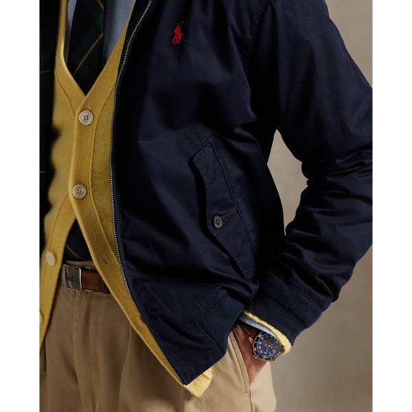 College Navy Twill Jacket Polo Ralph Lauren 7