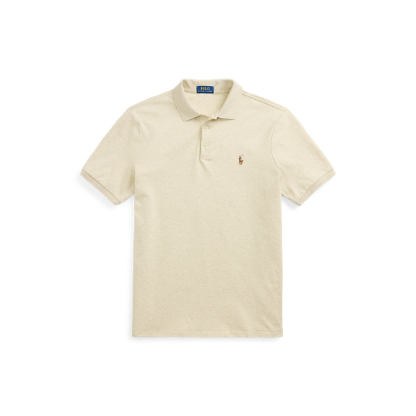 Custom-Slim-Fit Baumwoll-Poloshirt Polo Ralph Lauren in Expedition-D&uuml;ne meliert 2