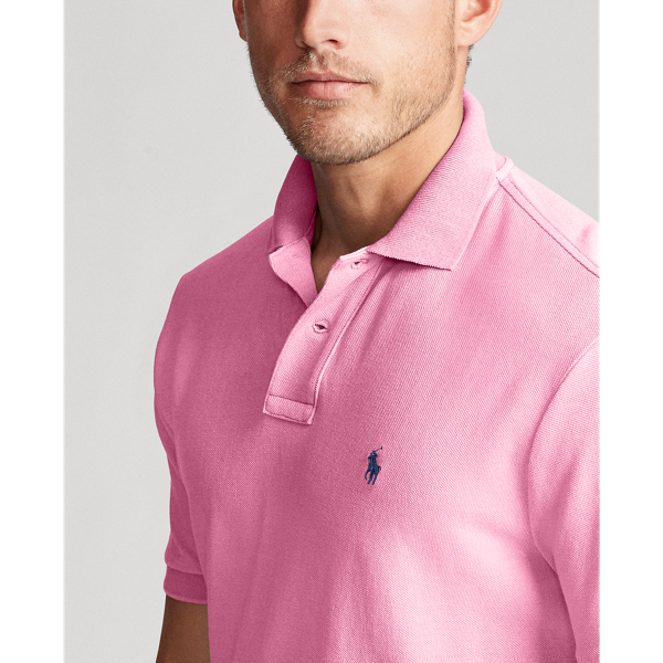 Custom-Slim-Fit Piqu&eacute;-Poloshirt Polo Ralph Lauren in Carmel-Rosa 6