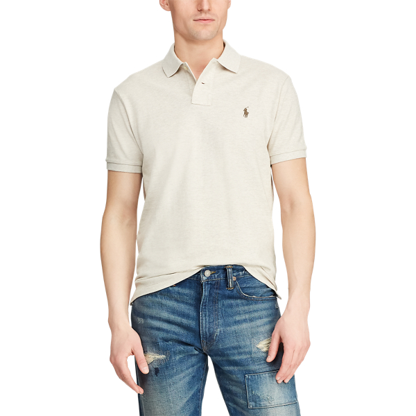 State Heather Custom Slim Fit Mesh Polo Shirt Polo Ralph Lauren 5