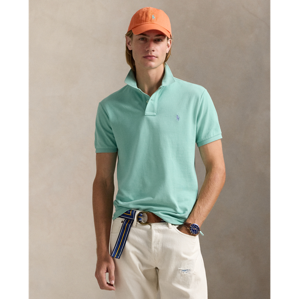 Polo en piqu&eacute; coupe ajust&eacute;e Polo Ralph Lauren en C&eacute;ladon 7