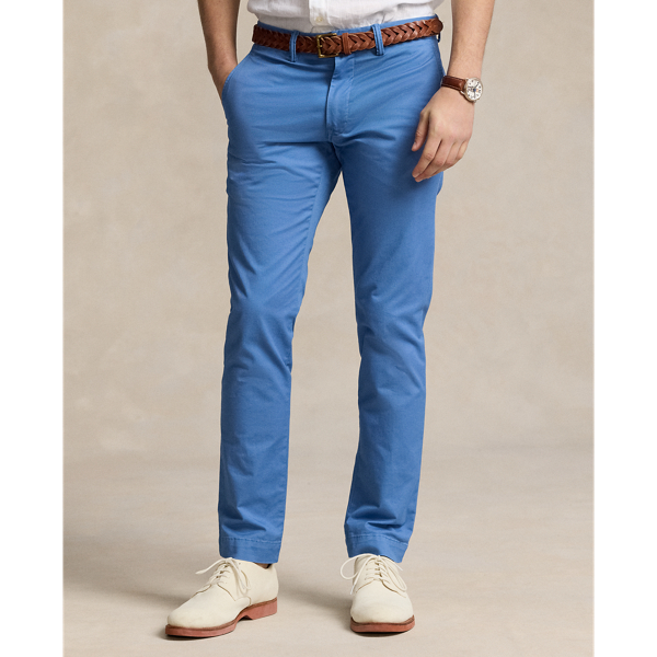 Slim-Fit-Chino mit Stretch Polo Ralph Lauren in Nimes-Blau 4
