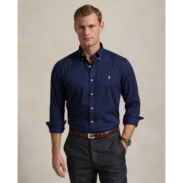 Camisa Hombre Traje Camisa Ralph Lauren Classic Fit Twill Para