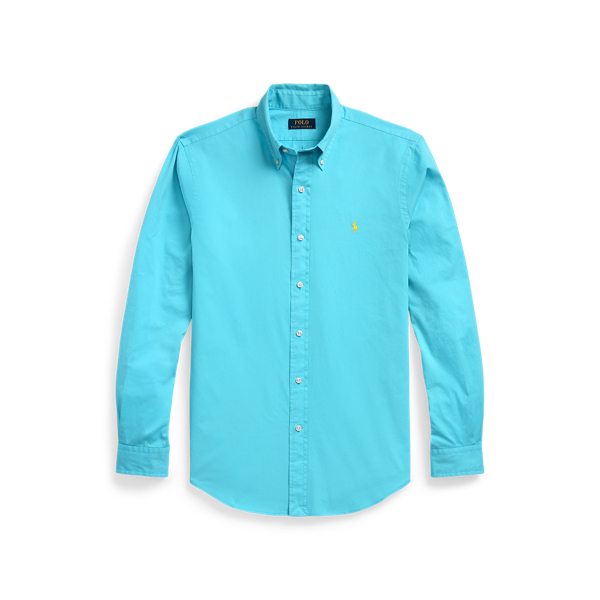 Slim Fit Garment-Dyed Twill Shirt Polo Ralph Lauren 1