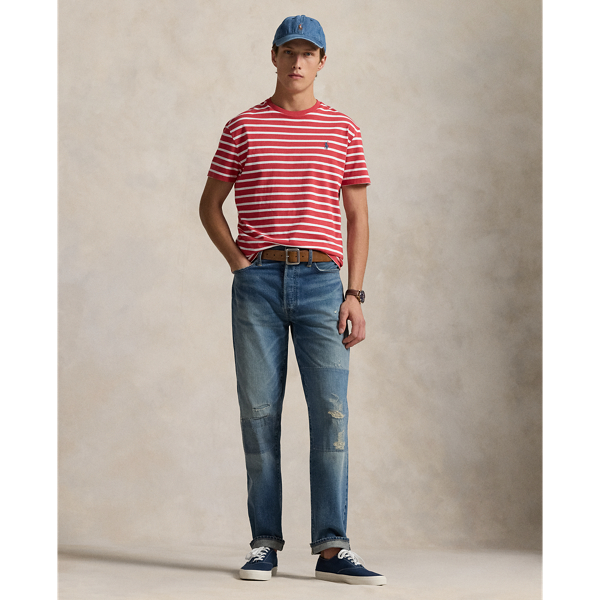 ★POLO RALPH LAUREN★ Custom Slim Fit Striped Jersey T-Shirt Custom Slim Fit Striped Jersey T-Shirt for Men | Ralph