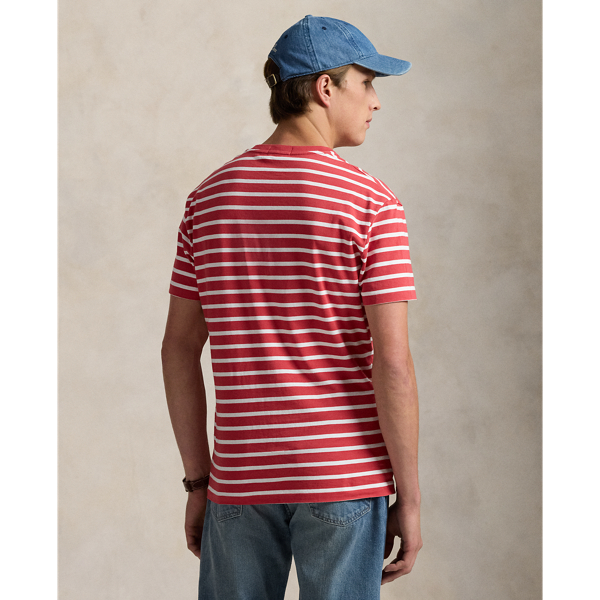 Custom Slim Fit Striped Jersey T-Shirt for Men | Ralph