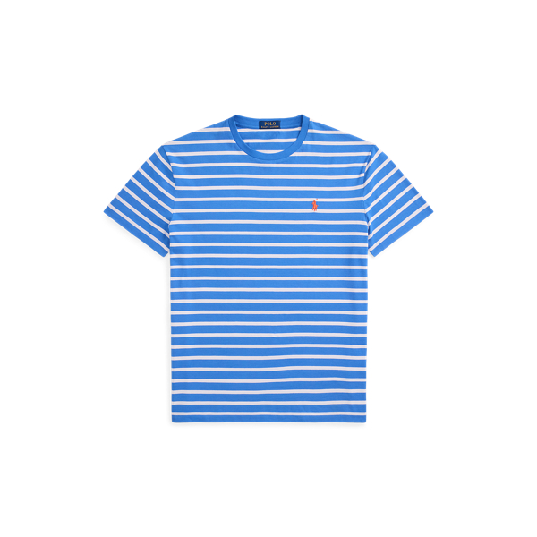 Custom Slim Fit Striped Jersey T-Shirt