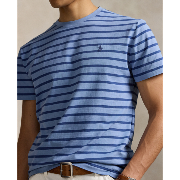 Tシャツ・カットソー Ralph Lauren SLIM FIT STRIPED SHIRT Men's Designer T-Shirts | Long & Short Sleeve T-Shirts