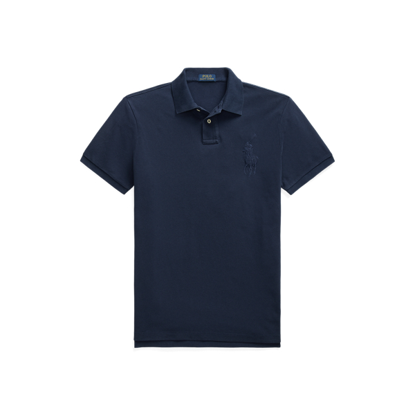 Custom Slim Fit Big Pony Mesh Polo Shirt for Men Ralph Lauren UK