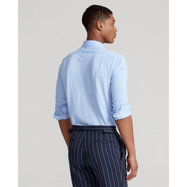 Harbour Island Blue Knit&nbsp;Oxford Shirt Polo Ralph Lauren 5