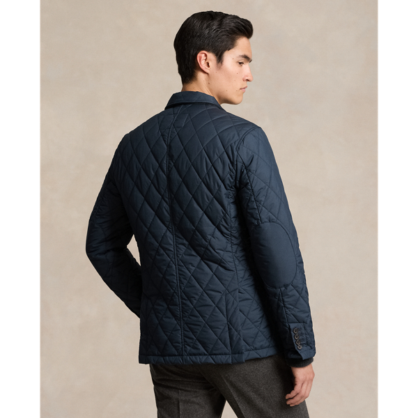 Quilted blazer jacket mens sale