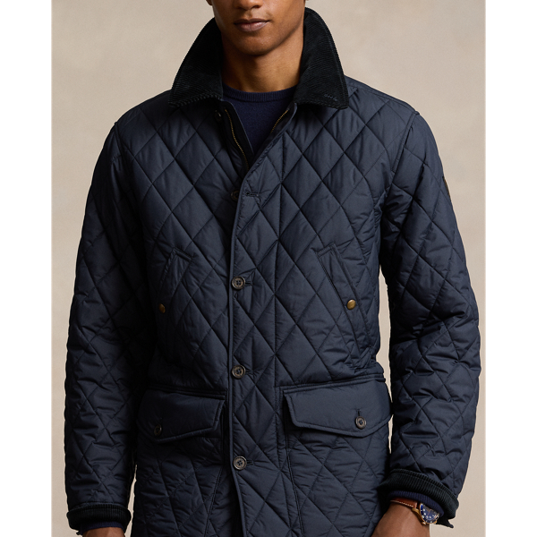 Polo ralph lauren iconic quilted car coat hotsell