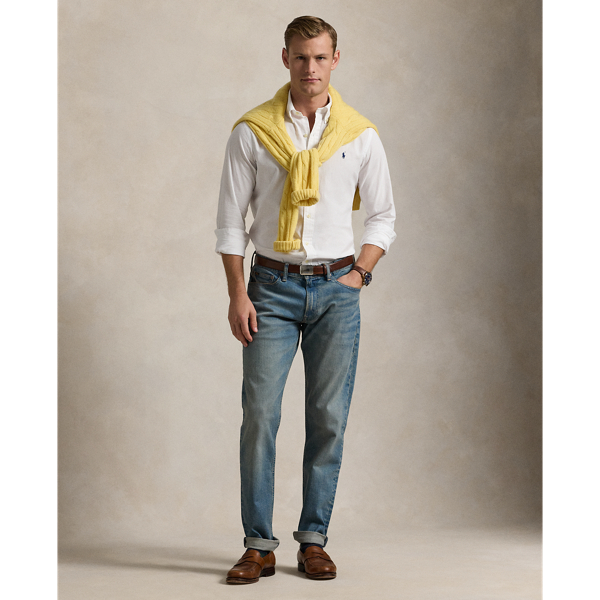 Custom-Fit Seersucker-Hemd Polo Ralph Lauren in Weiß 4