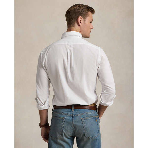 Custom-Fit Seersucker-Hemd Polo Ralph Lauren in Weiß 5