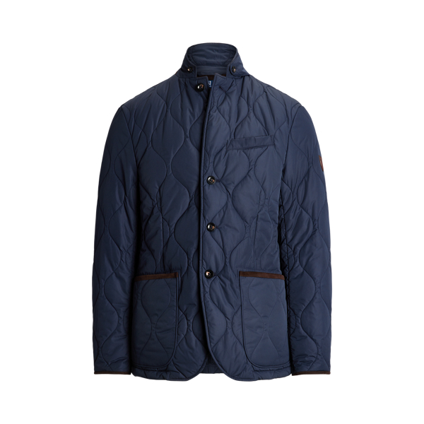 Ralph lauren blue quilted jacket best sale