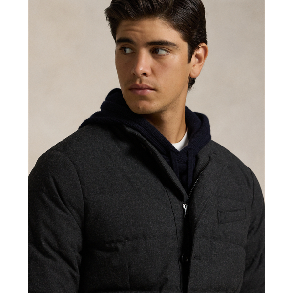 Polo ralph lauren quilted down shirt jacket online