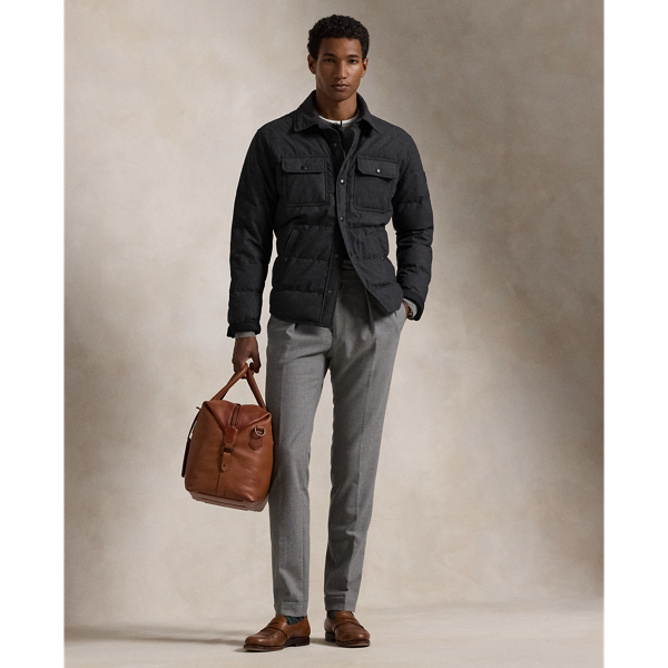 Quilted Down Shirt Jacket for Men Ralph Lauren PA