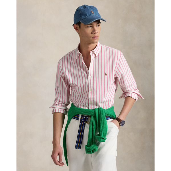 Slim Fit Striped Oxford Shirt