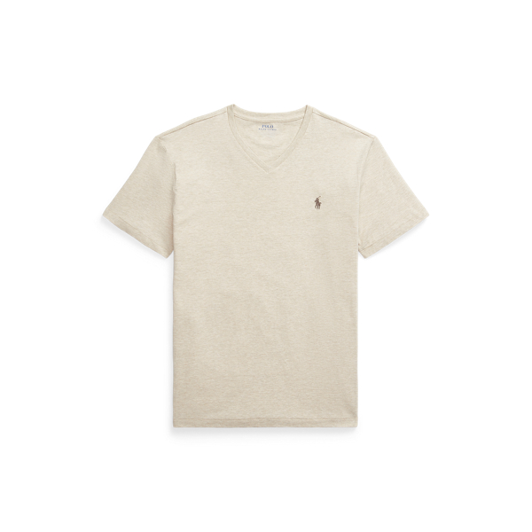 T-shirt col en V Standard Fit en jersey