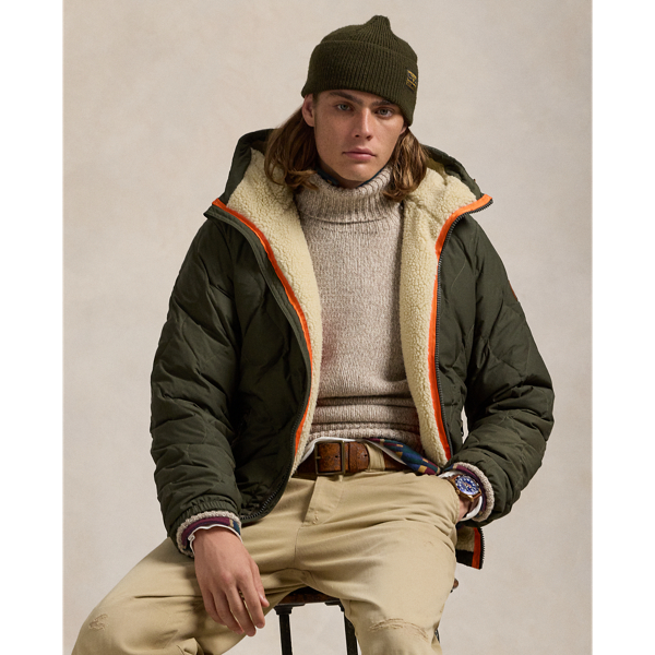 Hooded blouson hotsell