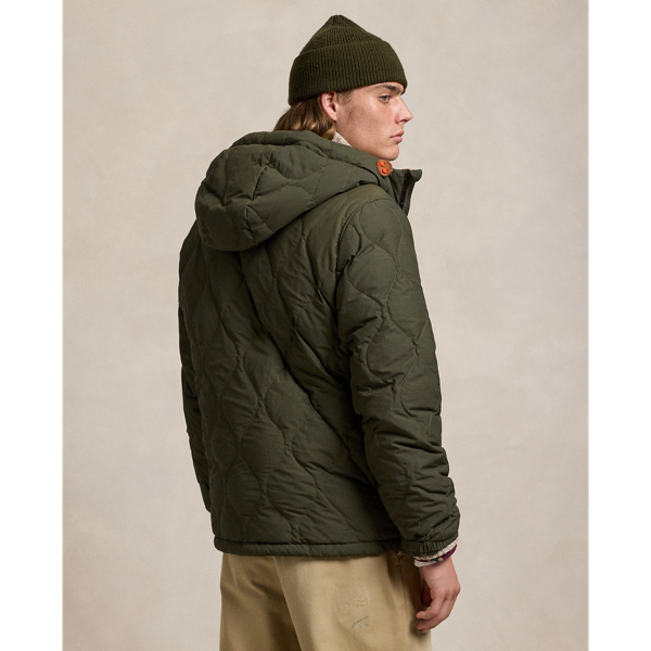 Quilted Down Hooded Jacket