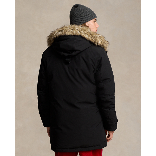 Faux Fur Trim Down Hooded Coat