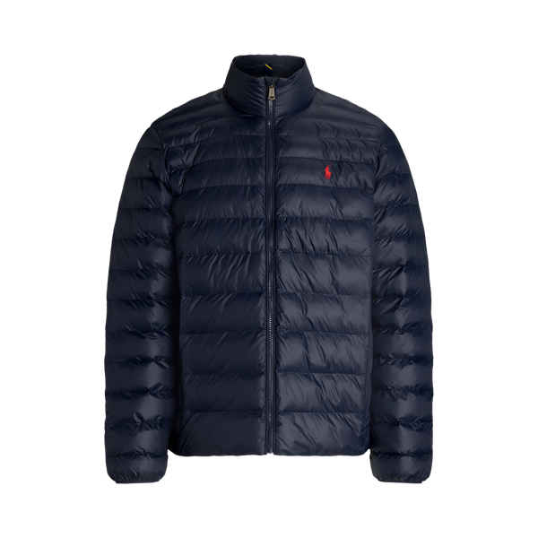 Ralph lauren quilted jacket navy on sale