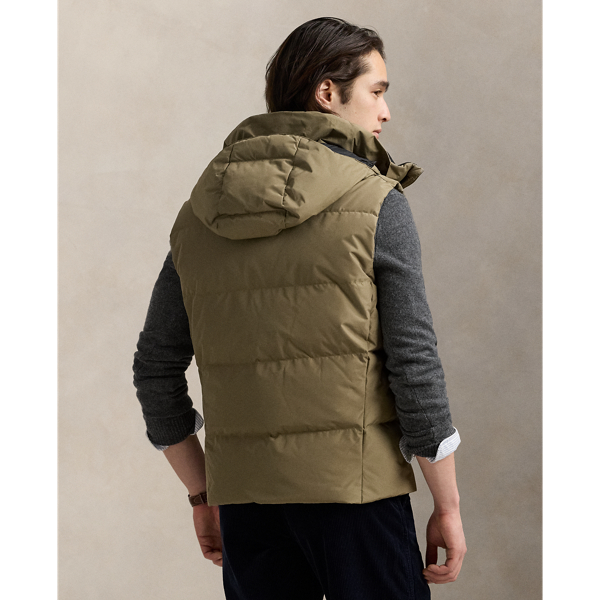 Quilted Down Hooded Gilet for Men Ralph Lauren UK