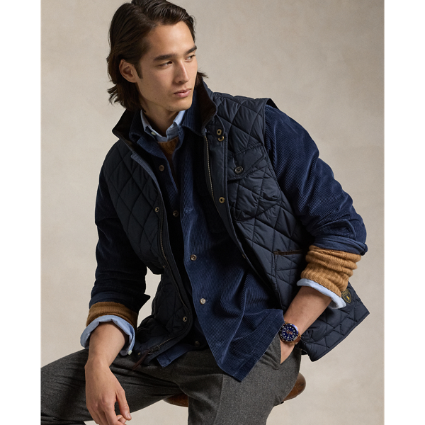 Ralph lauren blue gilet hotsell