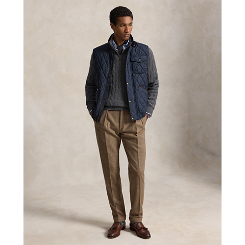 Мужской жилет Ralph Lauren The Beaton Quilted Utility, цвет: Тёмно-синий